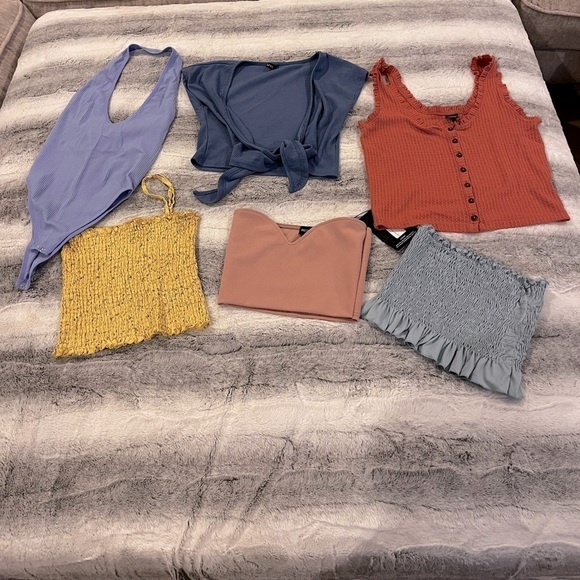 Brandy Melville Tops - Crop Top Bundle John Galt, Wild Fable, Forever 21, Zaful, Pretty Little thing